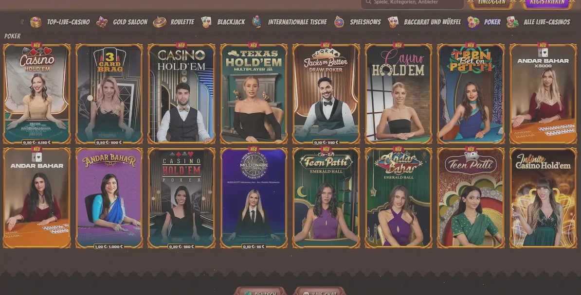 Stolní pokerové hry v Alawin Casino
