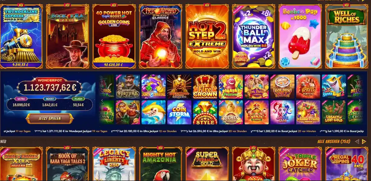 Nabídka výherních automatů v Alawin Casino